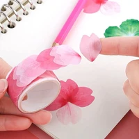 cherry blossoms petal tape resin washi tape diy production hand account stickers decoration material scrapbook crafts card packa