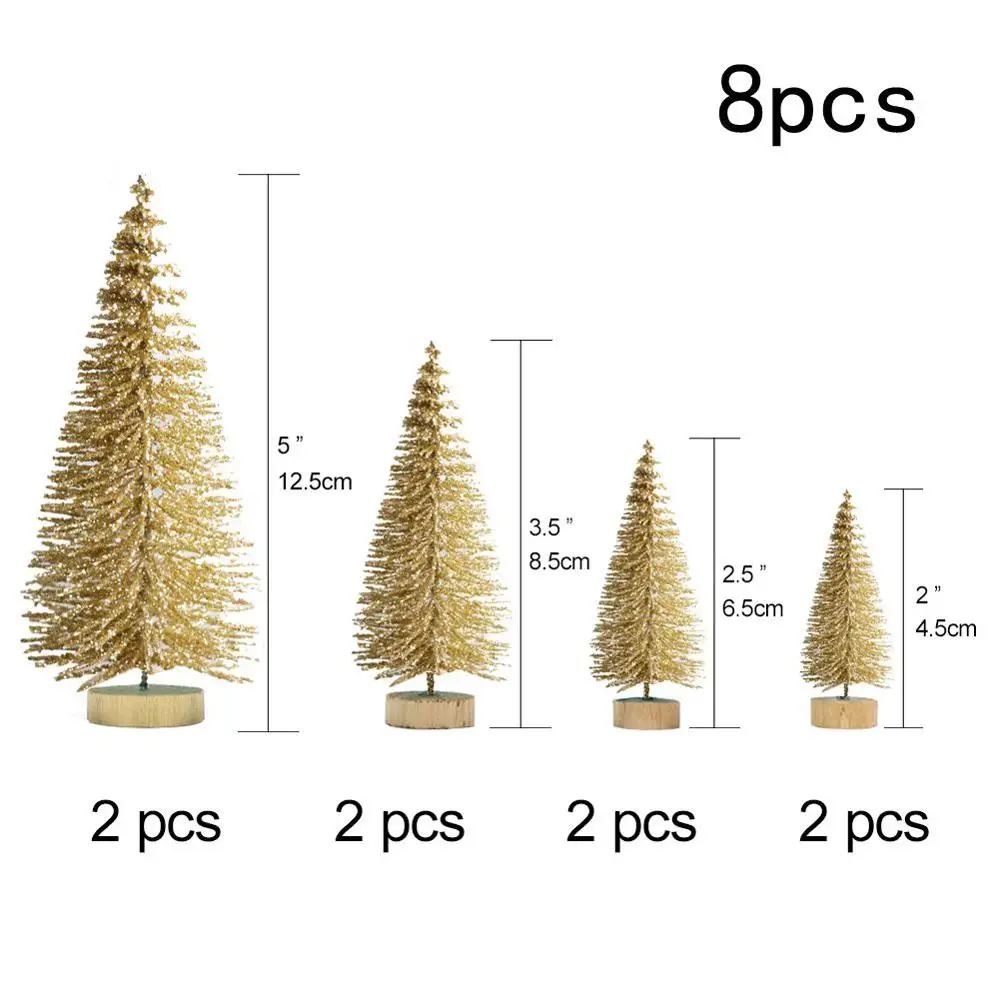 8pcs OurWarm маленький красный металлический Грузовик Рождественский Декор новогодние подарки для детей ручной работы классический дизайн Мини Рождественская елка модель автомобиля - Цвет: 8pcs