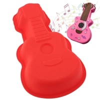cake tools pastry diy guitar silicone molds kitchen baking chocolate dessert moulds making birthday wedding cake decor gadgets