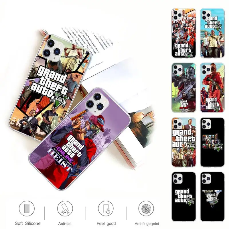 

Gta 5 Grand Theft Auto V Phone Case For Huawei P20 P40 Lite P30 Pro P Smart 2019 Honor 10 10i 20 Lite Transparent Cover