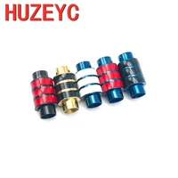 2pcs 6mm hole stainless steel magnet button buckle clasp red blue leather bracelet connectors for diy jewelry making accessories
