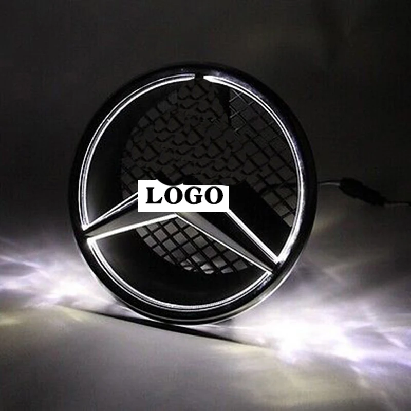 Car Grill Emblem with LED Light for Mercedes Benz E/A/B/ML/GL/CLA/CLS/R/C/GLA/SLK/GLK Class Viano Replace Insignia Badge |