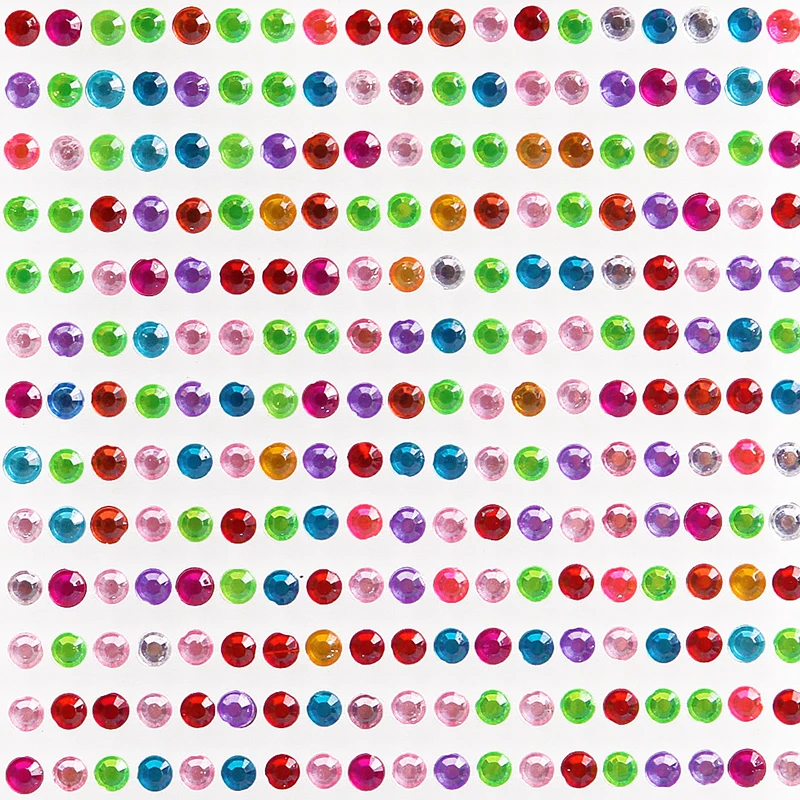 437 Pcs/sheet 3D Diamond Face Jewels Eyeshadow Stickers Self Adhesive Face Body Eyebrow Diamond Nail Stickers Decals Decoration images - 6