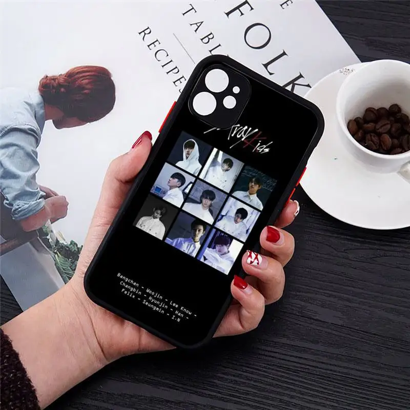 

STRAY KIDS SKZ kpop group Phone Case matte transparent For iphone 7 8 11 12 plus mini x xs xr pro max cover