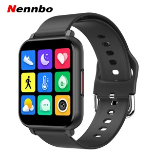 Смарт-часы унисекс T82, сенсорный экран 2020 дюйма, пульсометр, артериальное давление