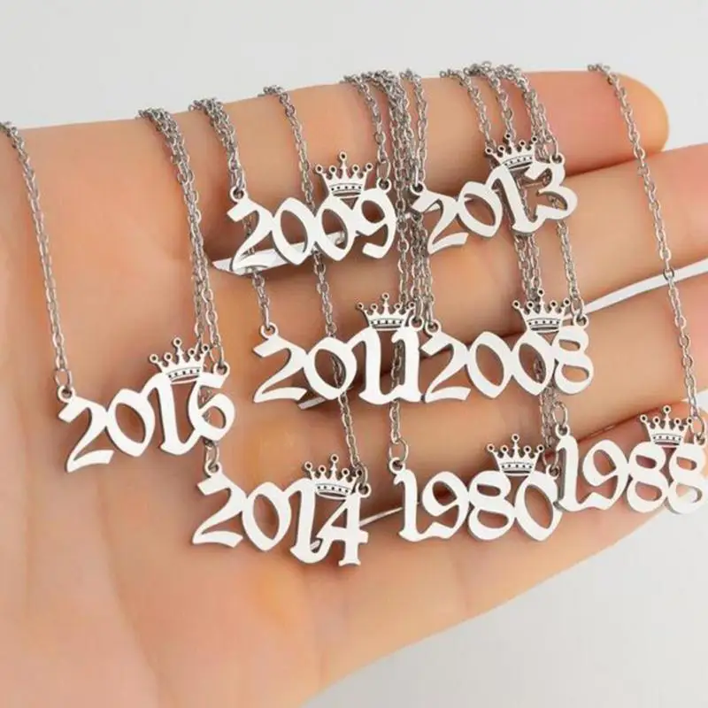 Ожерелье 1980-2007 ожерелья на день рождения для женщин и мужчин ожерелье-чокер с