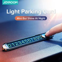 Joyroom LED Phone Number The Car Temperary Parking Card Telephone Number Car Park Stop Phone Accessories Multiple Characters