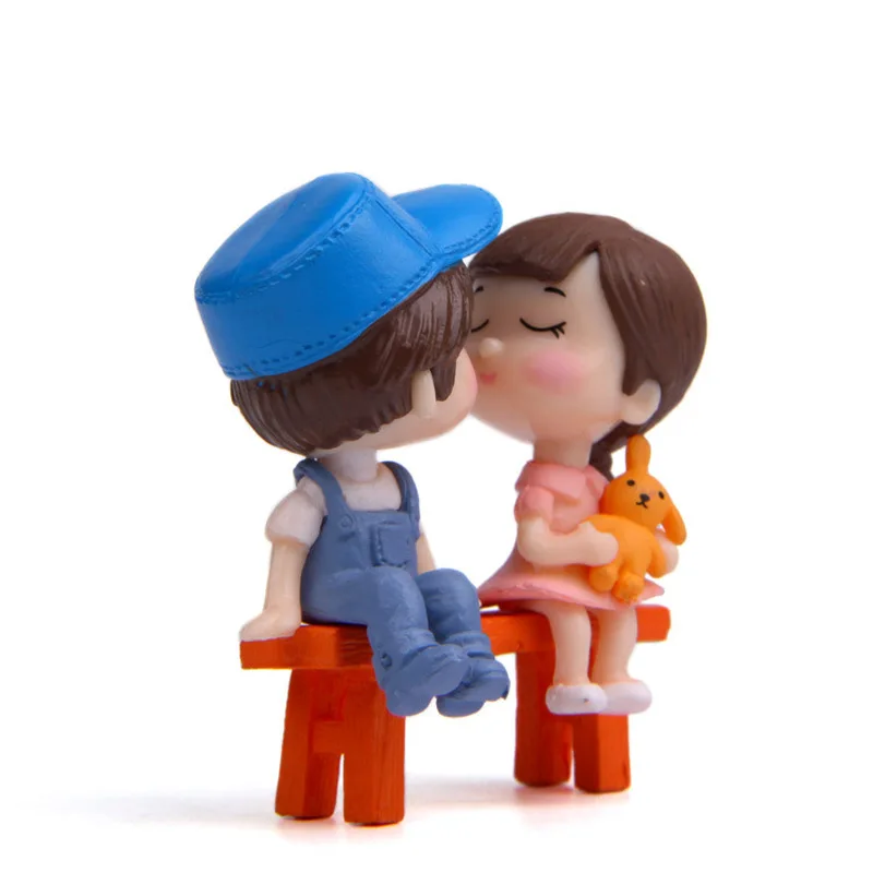 Новинка 3 шт./комплект стул для влюбленных миниатюрный ландшафт украшение сделай