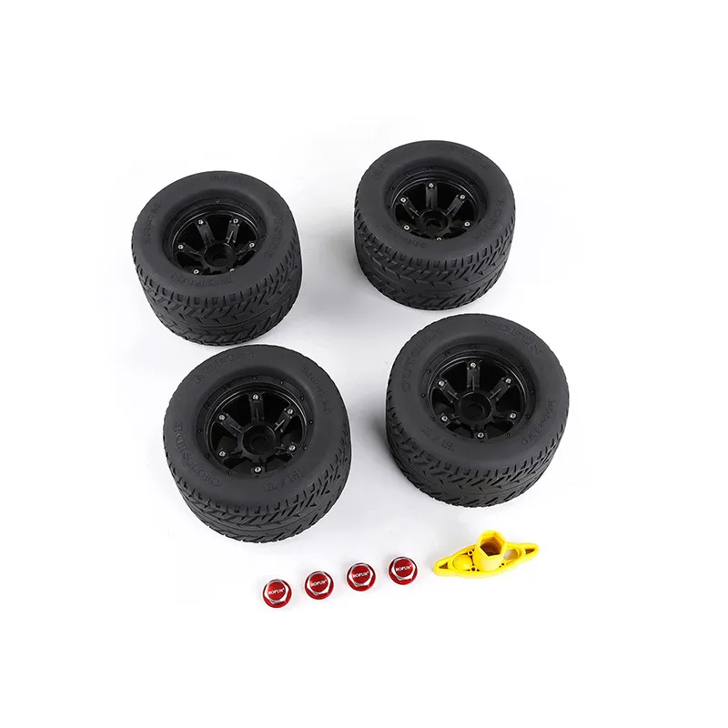 Preise 4PCS Auf Straße Rad Set 200*120MM Für 1/5 Traxxas MAX-X RC Auto Teile Fernbedienung Auto Upgrade Teile Orange Blau Farbe