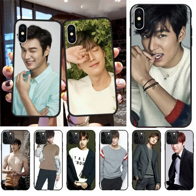 

Korean Lee Min ho Black TPU Soft Phone Case for iPhone 11 pro XS MAX 8 7 6 6S Plus X 5S SE 2020 XR case