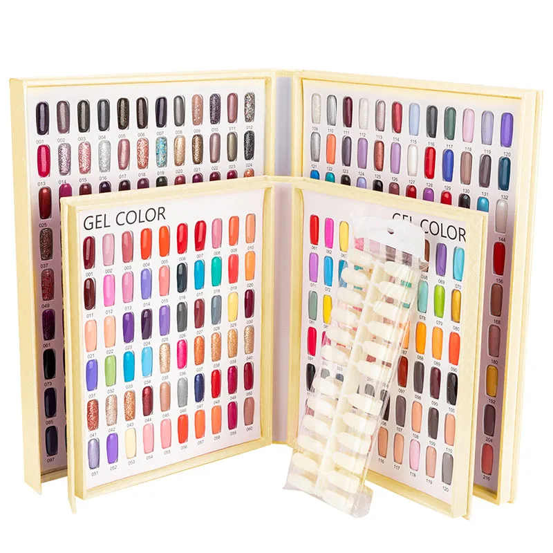 Двусторонний гель лак для ногтей с 120/216 типами цветной карточный полноцветная