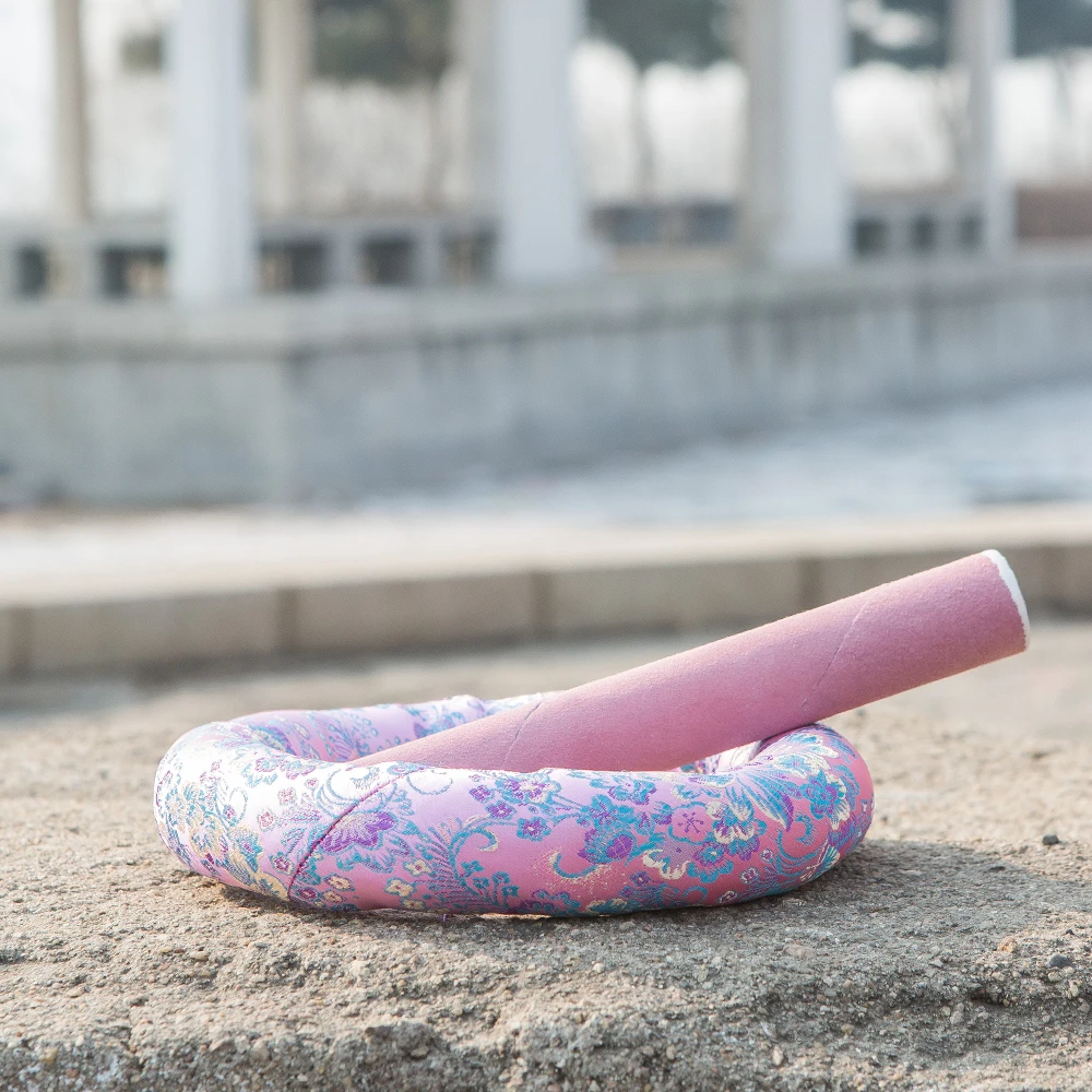 Розовое замшевое кольцо с тканевым кольцом замшевый молоток лучший подарок для