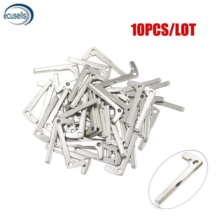 10PCS* New Replacement Smart Chrome Remote Car Fob Key Blade Insert for Benz A E S G CLK SLK ML Class after 2010 uncut key blade |