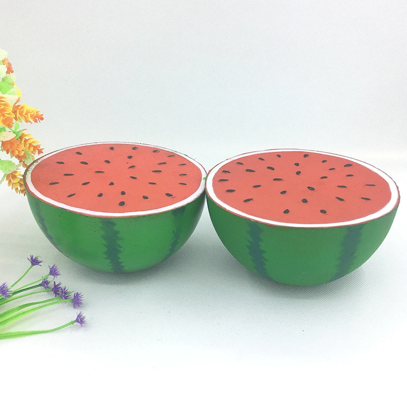 

Artificial Watermelon Ornament Lifelike Fruits Kindergarten Kitchen Fake Fruit Toys Christmas Home Wedding Decoration Photo Prop