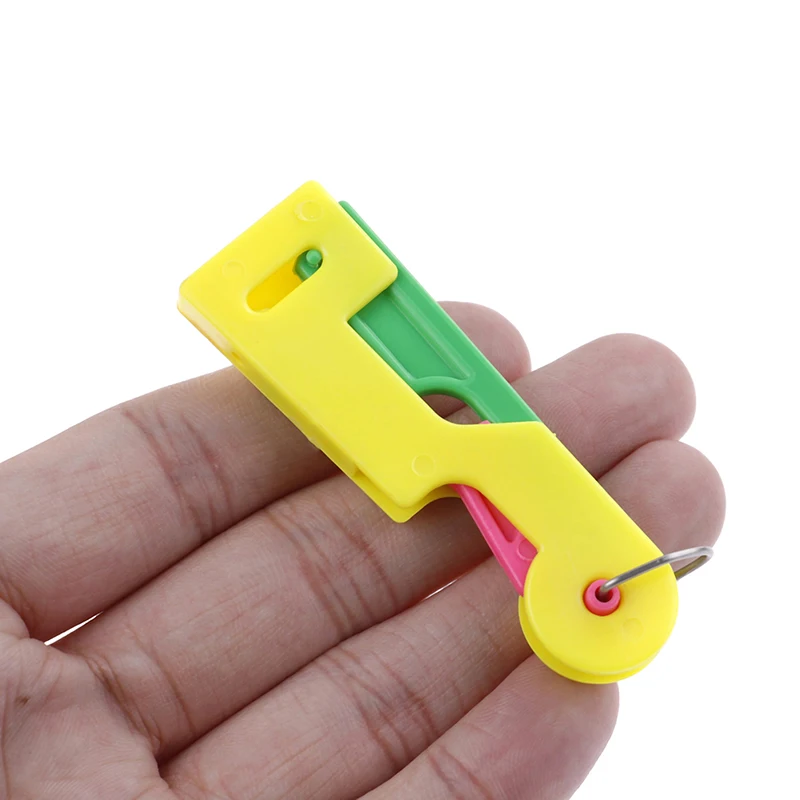 1Pc Elderly Use Automatic Skillful Sewing Needle Device Threader Thread Guide Tool Randomly Color | Дом и сад