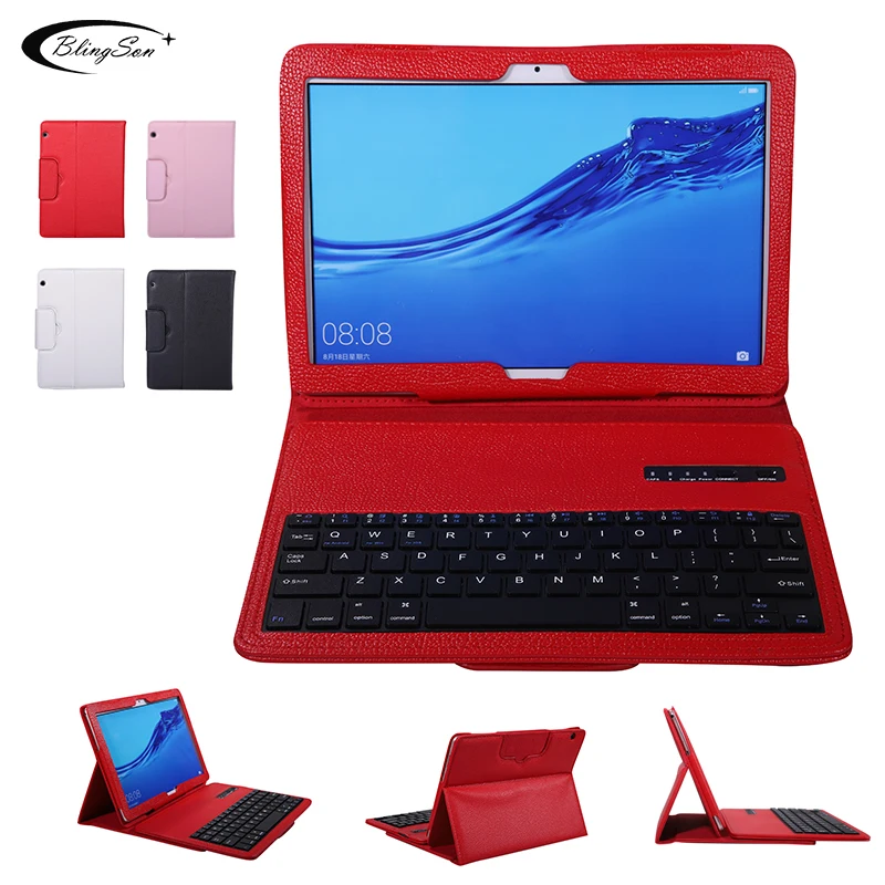 Клавиатура кожаный чехол для huawei MediaPad T5 10 1 дюймов AGS2 W09 L09 L03 тонкий Bluetooth Funda|Чехлы