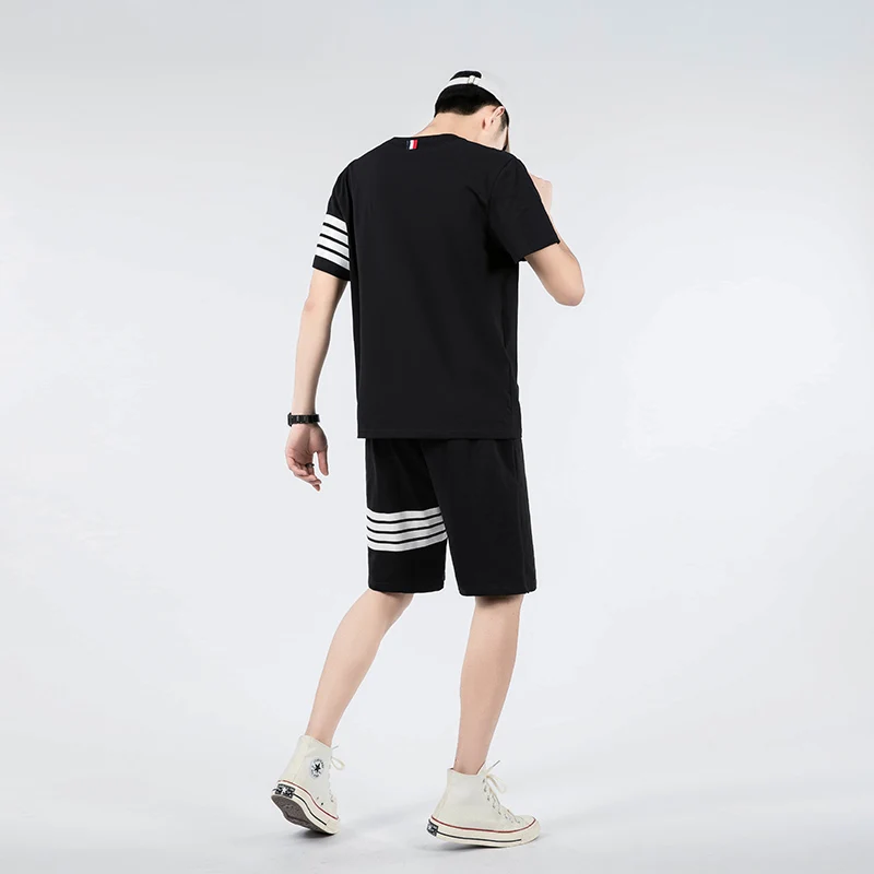 

Men Clothing 2021 T-Shirts Shorts Clothes Men's Sets New Summer Two Piece Outfits Plus Size Sweatpants Designer Tracksuit Korean