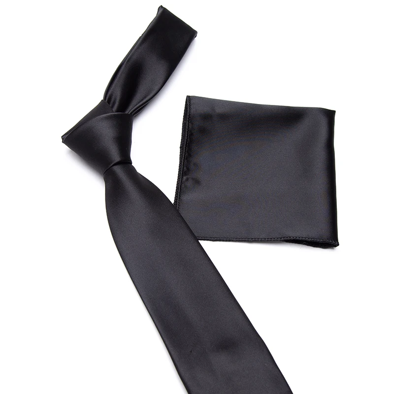 

New Men Tie Cravat Set Quality Gift Luxury Fashion Wedding Ties for Formal Dress Hanky Necktie Black Gravata Party Accessories