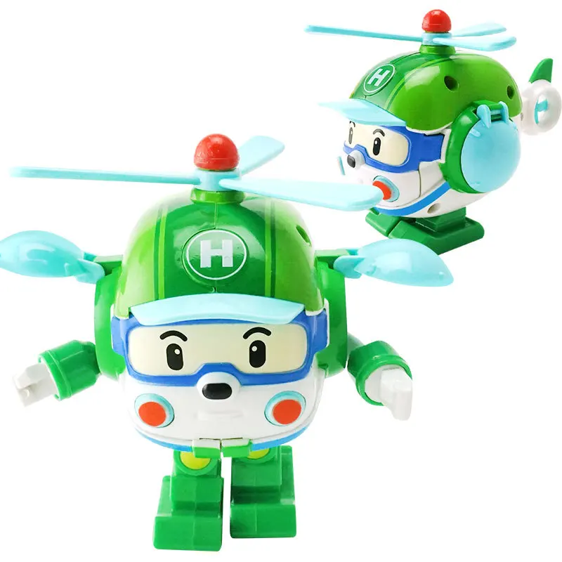 6 шт./лот Робокар корейский робот детские игрушки аниме-трансформер экшн-фигурки