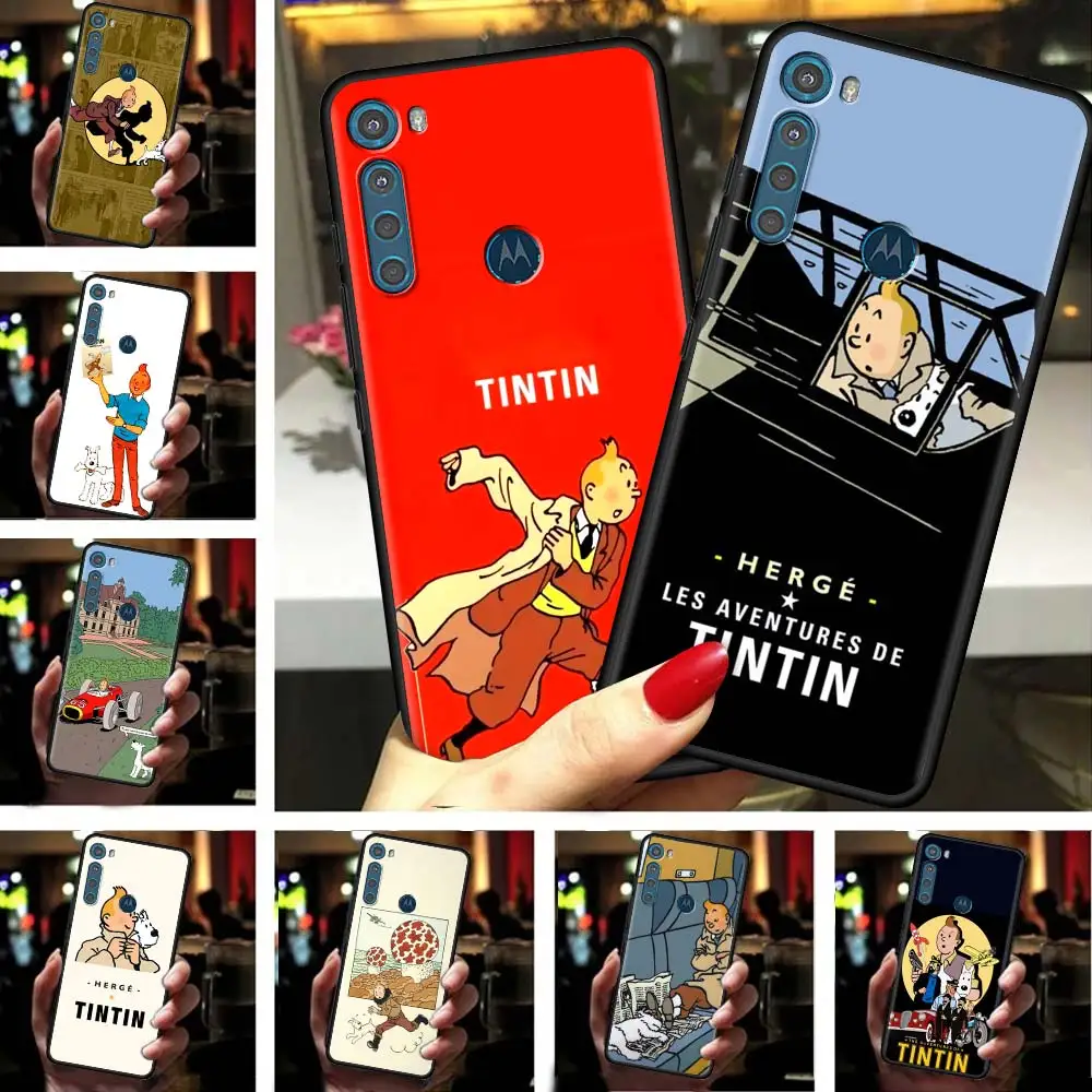 

Tintin Tpu Case For Samsung S20 FE S21 S10 S9 Plus S8 S10e for Galaxy Note 20 Ultra 10 Lite 9 Soft Phone Cover