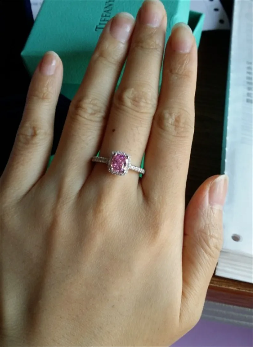 Промо Акция! 7 $ Настоящее твердое 100% Стерлинговое Серебро 925 пробы свадебные