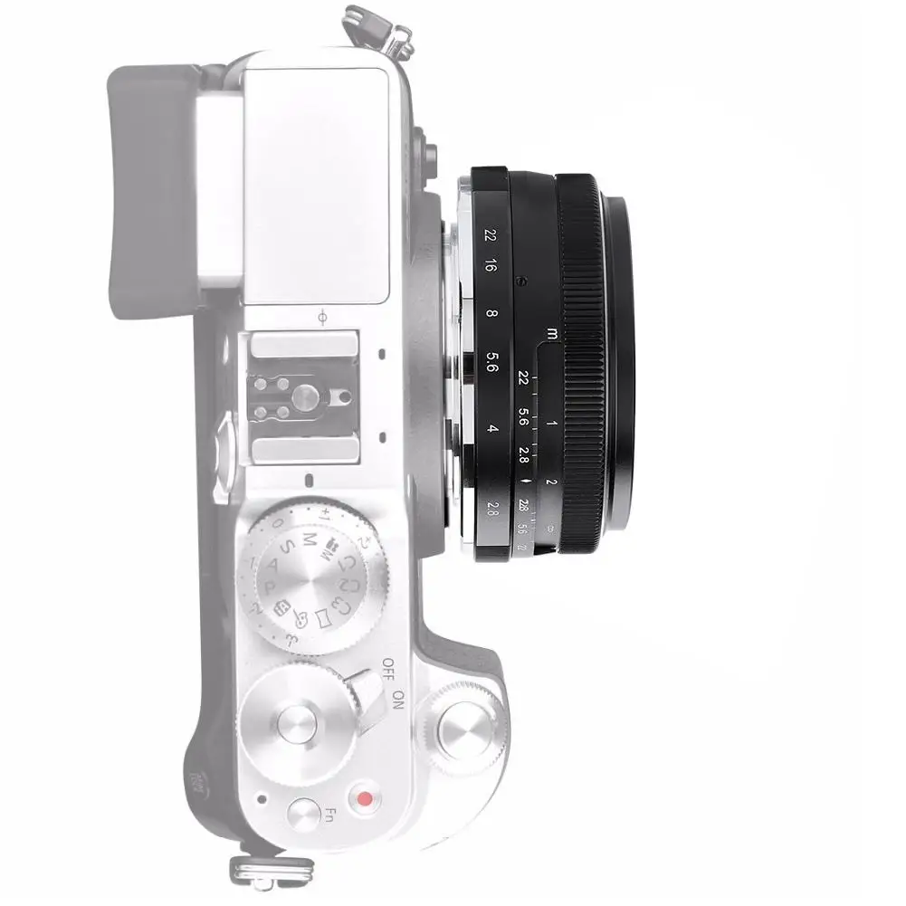Meike28 мм F2.8 широкоугольный ручной объектив APS-C для Fuji X-mount беззеркальная камера s чечевица объектив беззеркальная камера s