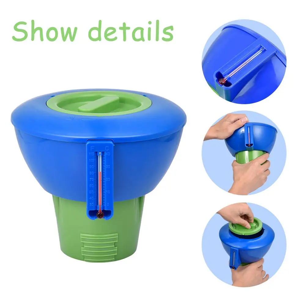 

Pool Floating Dosing Dispenser Spa Automatic Dosing Device Prevent The Algae From Accumulation Effectively Control The PH New
