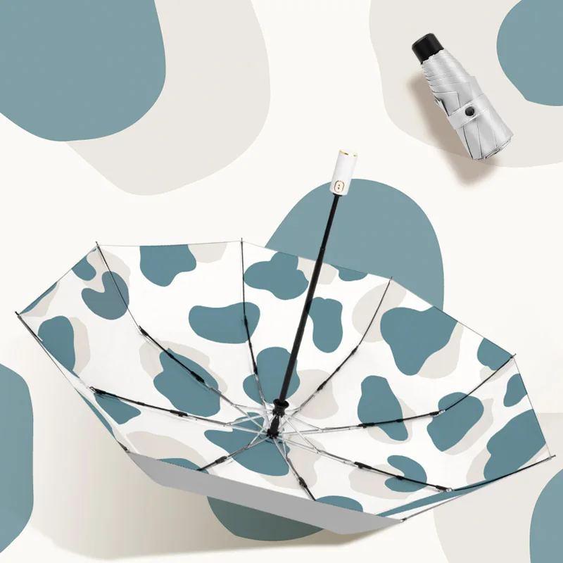 

Folding Outdoor Umbrella Uv Protection Waterproof Fully Automatic Small Sun Rain Umbrellas Compact Paraguas Rain Gear DF50YS