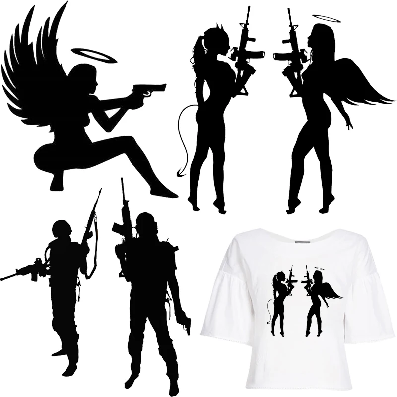 Ангел нашивки крылья Страйкбольное ружье Термальность наклейки на одежде