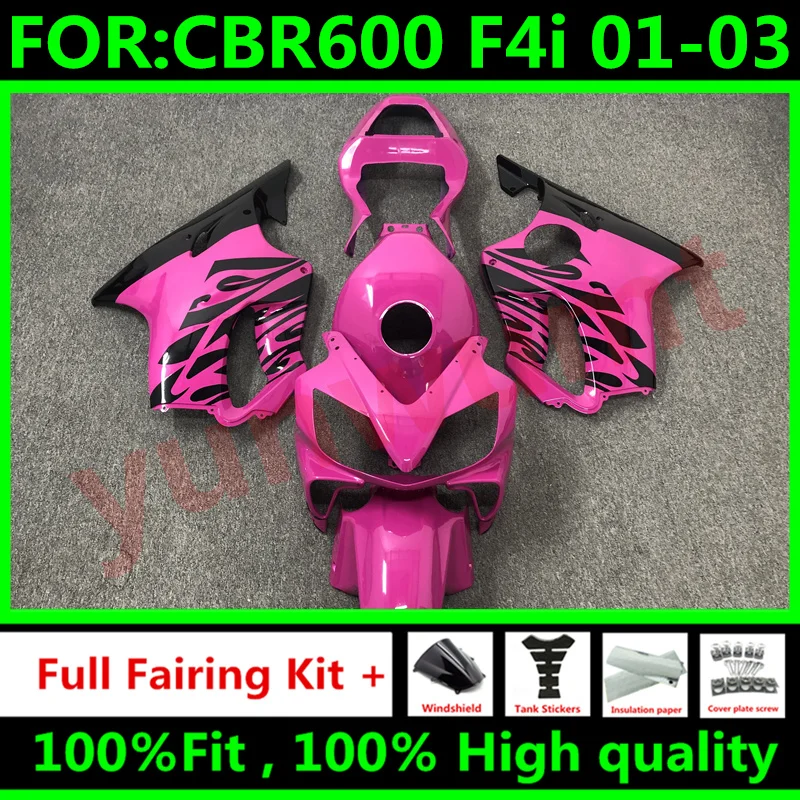 Литья под давлением Новый ABS весь обтекатели комплект Подходит для HONDA CBR 600 F4i FS 01 02