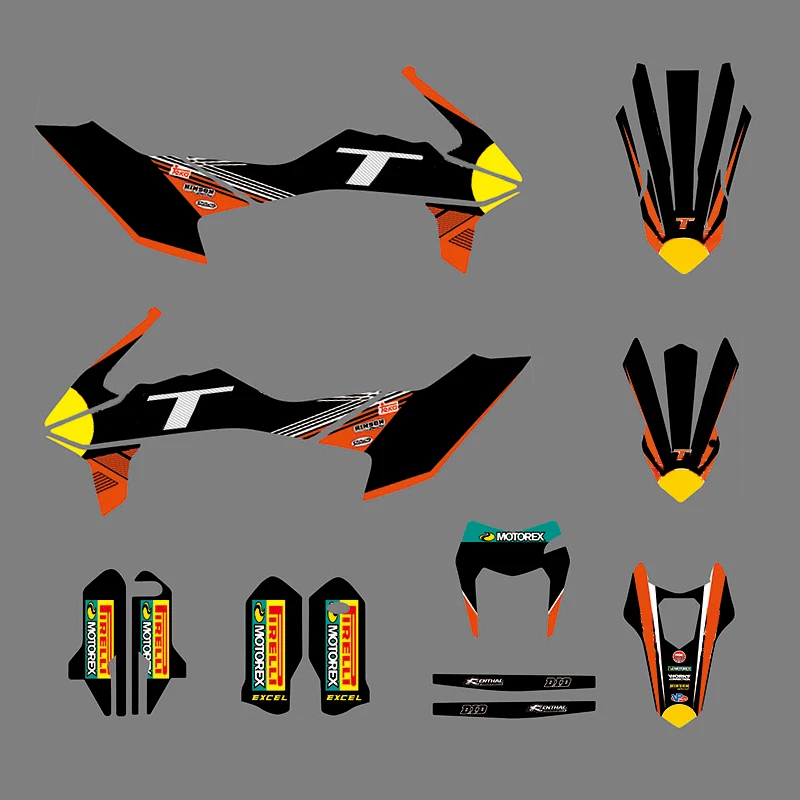 

Наклейка Стикеры для KTM SMCR 690 2019 2020 2021 SMC-R SMC R 690 мотоцикл обтекатель Графика комплект