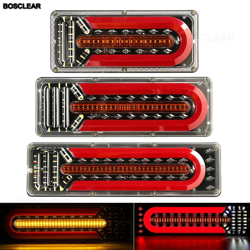 2 шт. светодиодные задние фонари для грузовиков 24 В | Автомобили и мотоциклы