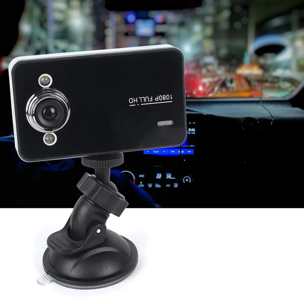 

K6000 Car Driving Recorder Camera 1080P Night Vision Wide-Angle Cycle Video