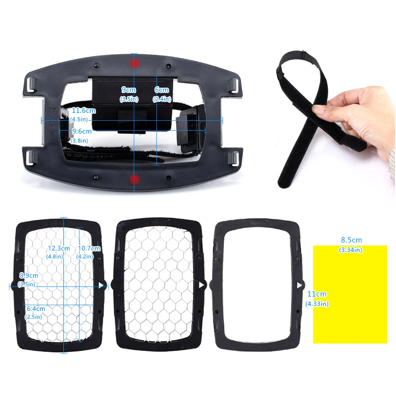 Портативный набор сотовых сеток Selens SE-Kx с цветными гелями включает в себя 2 шт.