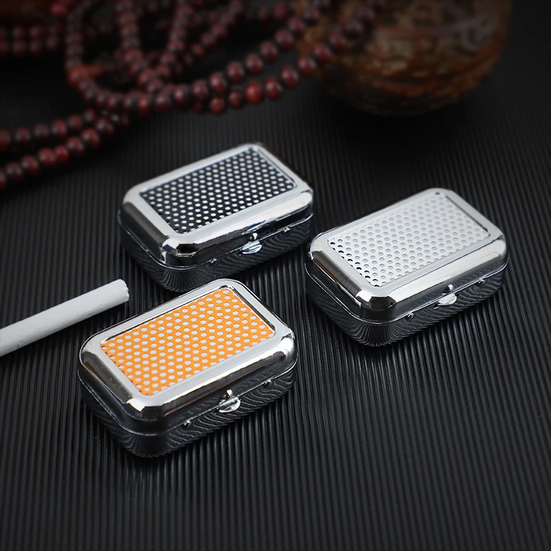 Портативный пепельница для путешествий на открытом воздухе Мини из нержавеющей