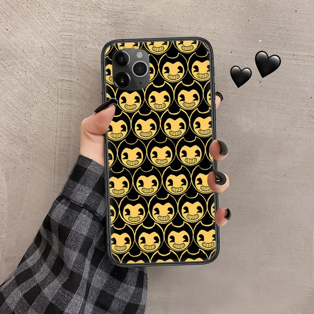 

Bendy Game Ink Machine Phone Case Cover Hull For iphone 5 5s se 2 6 6s 7 8 12 mini plus X XS XR 11 PRO MAX black 3D Etui pretty