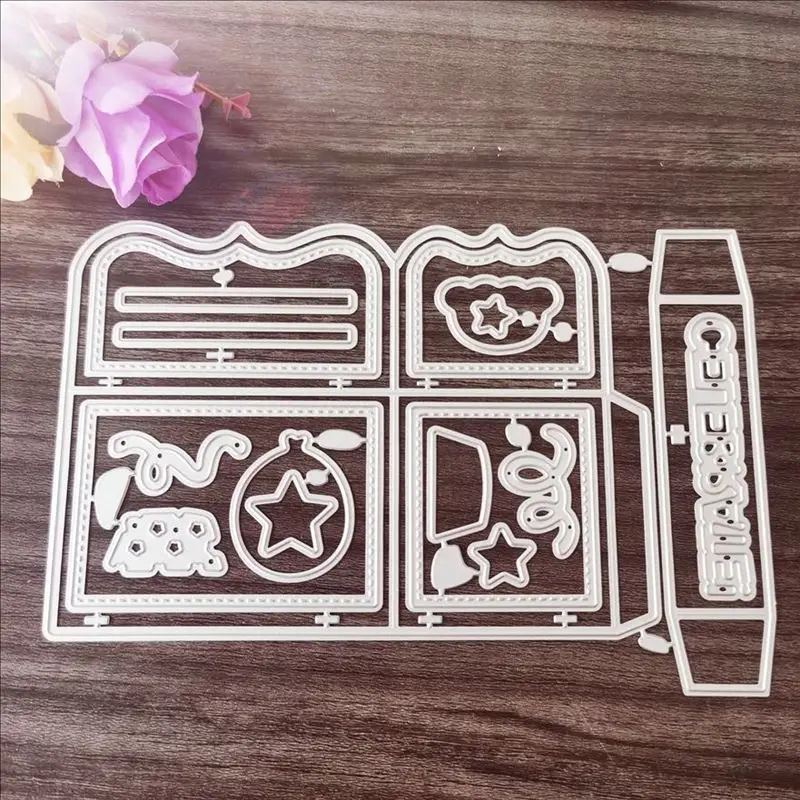 Рождественский и Новогодний подарочный пакет металлические Вырубные штампы для