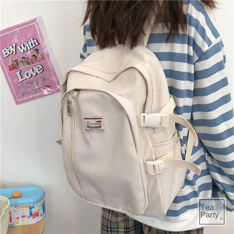 

Love New Retro schoolbag femaletea Party Fashion Harajuku backpack college Notebook Backpack Travel Bag four kins of dolls
