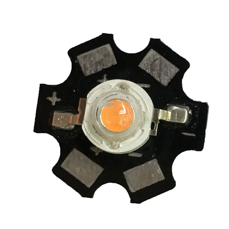10pcs LED Grow Light Full Spectrum 3W 1W Diode Chip Lamp Lampada Diodo Metal Plate Heatsink Aluminum Base DIY | Электронные