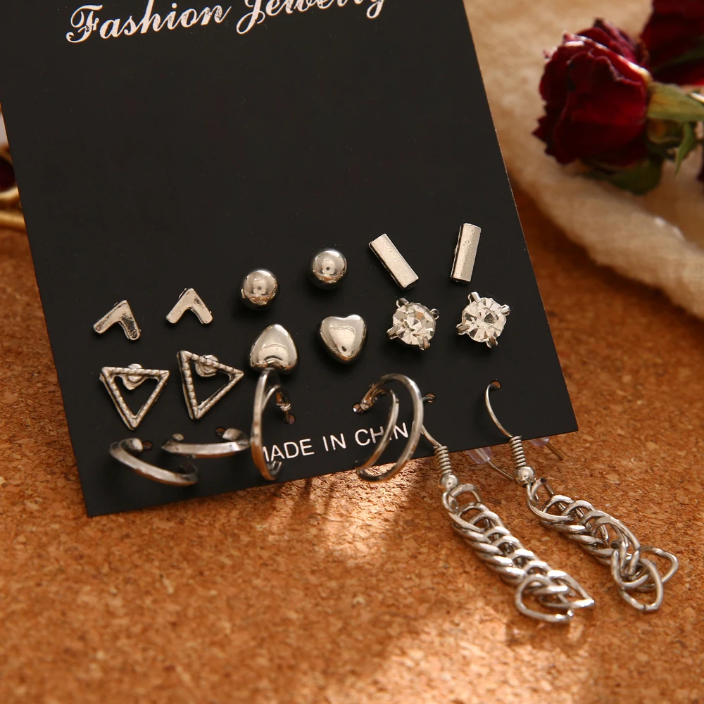 17IF серьги женские винтажные необычные кисточки круглые геометрия сережки