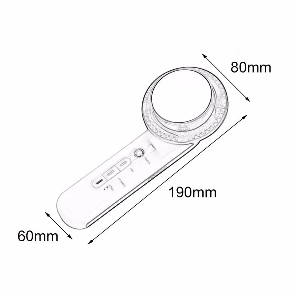 Body Slimming Massager Weight Loss Anti-Cellulite Fat Burner Galvanic Infrared Ultrasonic Therapy Tool US new facial care | Красота и