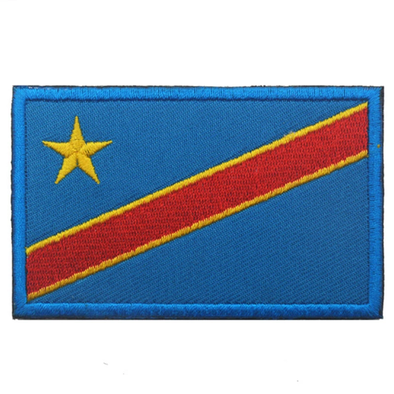 1 шт. 3D вышивка Марокко Куба Нигерия Сербия Словакия Тунис флаг нашивка