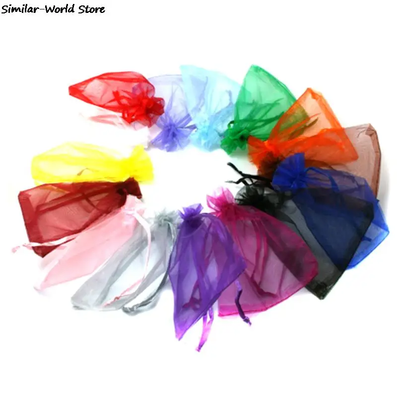 

10PCS 13x18CM Organza Bags Jewelry Packaging Bags Wedding Party Decoration Drawable Bags Gift Pouches