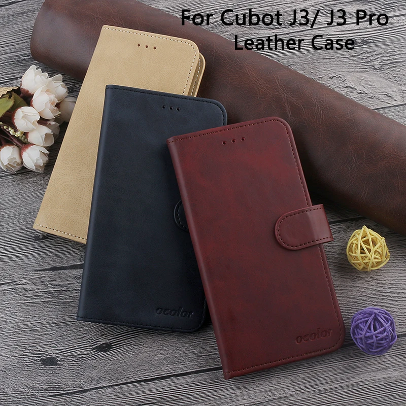 Ocolor для Cubot J3 Pro Filp UP бизнес кожаный чехол кредитных карт держатель кошелек сумка