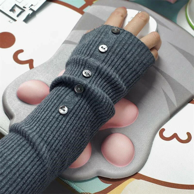 Силиконовый коврик для мыши с кошачьими лапами Kawaii 3D подставки под запястье JR Deals