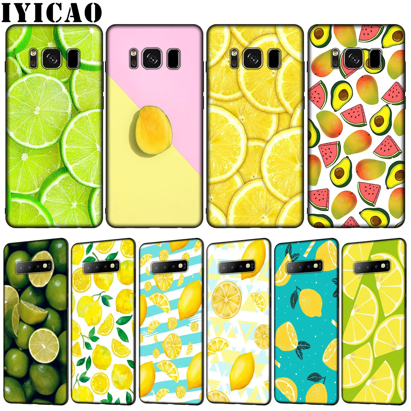 IYICAO mango фруктовый принт лимон мягкий из термопластика силиконовый чехол для