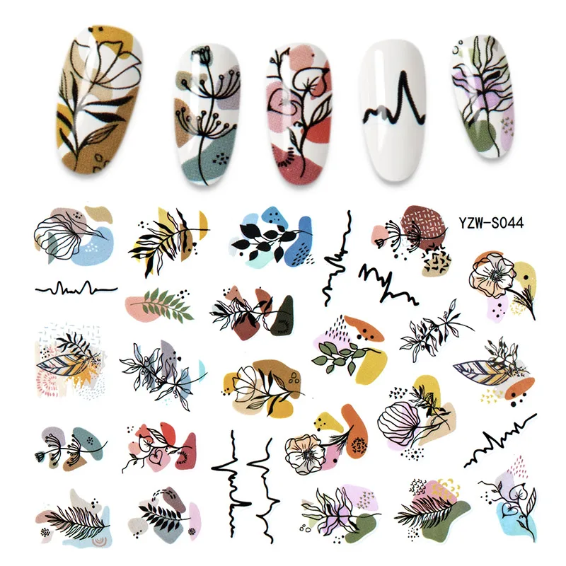 

Стикеры с абстрактным рисунком для ногтей, 1 шт.