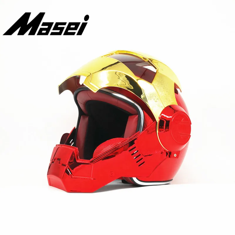 Masei Железный человек шлем мотоциклетный винтажный Ретро-шлем открытый шлем-каска