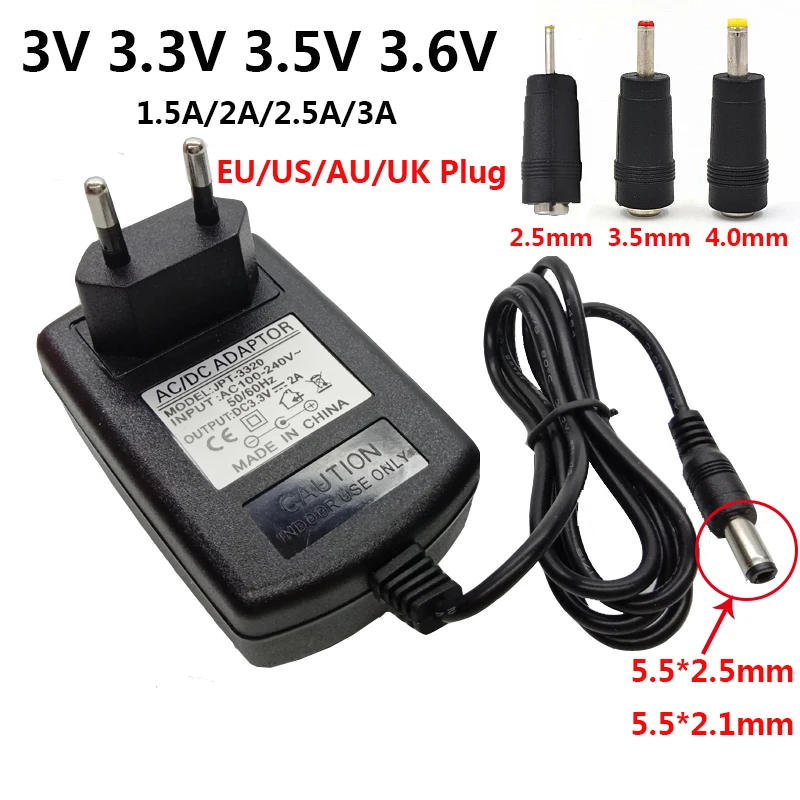 Универсальный адаптер питания переменного и постоянного тока 3 в В 5 6