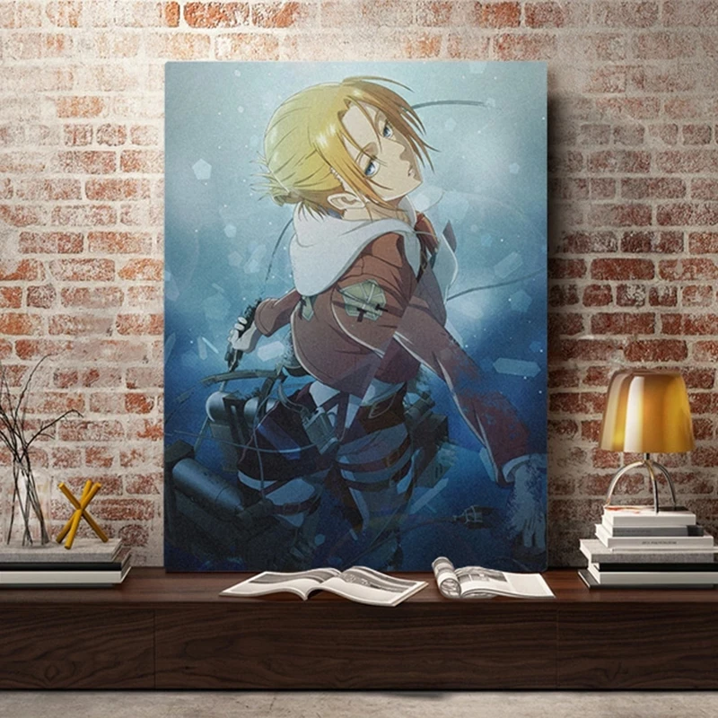 

Annie Leonhart Attack On Titan Shingeki Geen Kyojin Anime Poster Canvas Painting Wall Art Prints Pictures Home Decor Living Room
